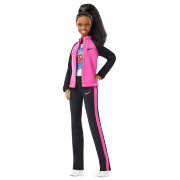 Шарнирная кукла 'Габриэль Дуглас' (Gabby Douglas Barbie), коллекционная, Pink Label Barbie, Mattel [FGC34]