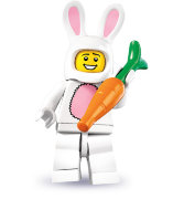 Минифигурка 'Человек в костюме кролика', серия 7 'из мешка', Lego Minifigures [8831-03]