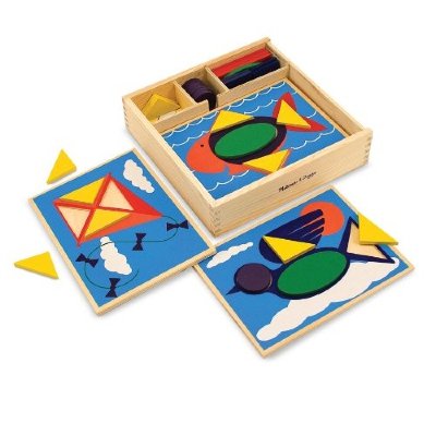 Обучающий набор 'Фигуры для начинающих' (Beginner Pattern Blocks), Melissa&amp;Doug [528/10528] Обучающий набор 'Фигуры для начинающих' (Beginner Pattern Blocks), Melissa&Doug [528/10528]