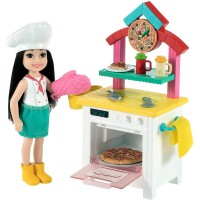 Игровой набор с куклой Челси 'Повар пиццы', из серии 'Я могу стать', Barbie, Mattel [GTN63]