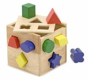 Деревянная развивающая игрушка-сортер 'Куб', Melissa&Doug [575/10575]