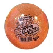 Мяч сверкающий, оранжевый, 10 см, Glitter SkyBall, Maui Toys [37221o]
