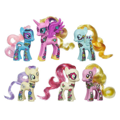 Набор из 6 пони 'Цветочная Коллекция', из серии Pony Mania, специальный выпуск, My Little Pony - Friendship is Magic, Hasbro [B3084] Набор из 6 пони 'Цветочная Коллекция', из серии Pony Mania, специальный выпуск, My Little Pony - Friendship is Magic, Hasbro [B3084]