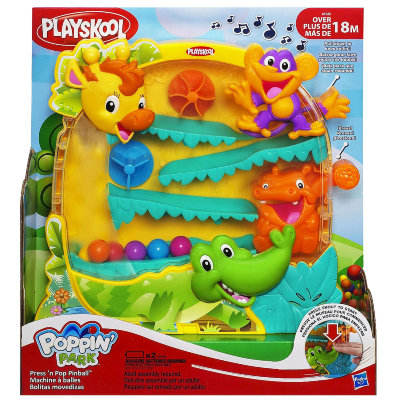 * Развивающая игрушка для малышей &#039;Жирафик и его друзья&#039; (Press &#039;n Pop Pinball - Веселый пинбол), из серии Poppin&#039; Park, Playskool-Hasbro [A1940] Развивающая игрушка для малышей 'Жирафик и его друзья' (Press 'n Pop Pinball - Веселый пинбол), из серии Poppin' Park, Playskool-Hasbro [A1940]