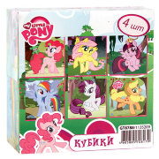 Кубики 'Пони', 4 штуки, My Little Pony, Затейники [GT8788]