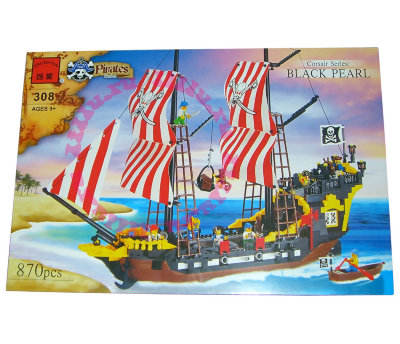 Конструктор &#039;Черная Жемчужина&#039; из серии &#039;Pirates (Пираты)&#039;, Brick [308] Конструктор 'Черная Жемчужина' из серии 'Pirates (Пираты)', Brick [308]