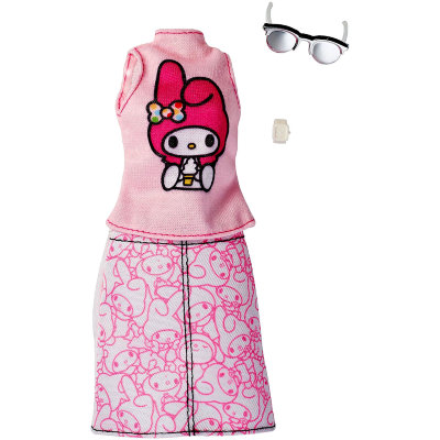Набор одежды для Барби, из специальной серии &#039;Hello Kitty&#039;, Barbie [FKR69] Набор одежды для Барби, из специальной серии 'Hello Kitty', Barbie [FKR69]