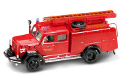 Модель пожарной машины 1964 Magirus-Deutz 150 D 10 F TLF16, 1:43, в пластмассовой коробке, Yat Ming [43015]