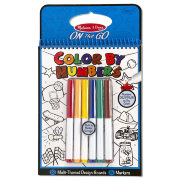 Набор раскрасок по номерам 'Для мальчиков' с блокнотом, On the Go - Color by Numbers, Melissa&Doug [5378]