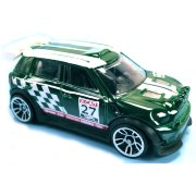 Коллекционная модель автомобиля Mini Countryman Rally 2012 - HW Stunt 2013, зеленая, Hot Wheels, Mattel [X1639]