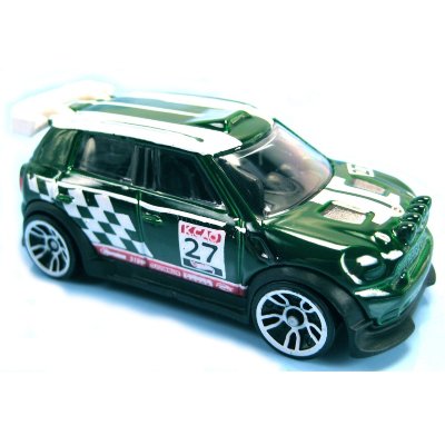 Коллекционная модель автомобиля Mini Countryman Rally 2012 - HW Stunt 2013, зеленая, Hot Wheels, Mattel [X1639] Коллекционная модель автомобиля Mini Countryman Rally 2012 - HW Stunt 2013, зеленая, Hot Wheels, Mattel [X1639]