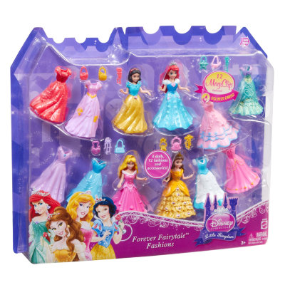 Подарочный набор с мини-куклами 'Сказочная мода' (Fairytale Fashions), из серии 'Принцессы Диснея', Mattel [BBD34] Подарочный набор с мини-куклами 'Сказочная мода' (Fairytale Fashions), из серии 'Принцессы Диснея', Mattel [BBD34]