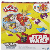 Набор для детского творчества с пластилином 'Звёздные Войны: Тысячелетний Сокол' (Star Wars Millennium Falcon), из серии 'Баночкоголовые' (Can-Heads), Play-Doh/Hasbro [B0002]