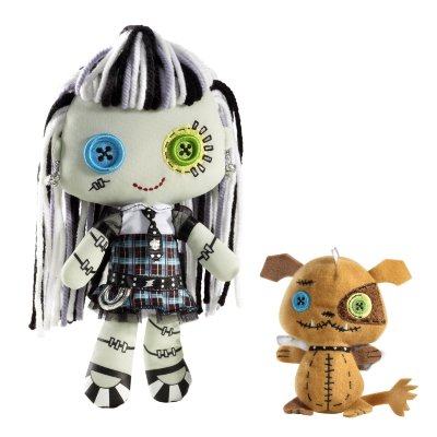 Мягкие куклы &#039;Frankie Stein и Watzit&#039; из серии &#039;Друзья&#039;, &#039;Школа Монстров&#039;, Monster High, Mattel [T1399] Мягкие куклы 'Frankie Stein и Watzit' из серии 'Друзья', 'Школа Монстров', Monster High, Mattel [T1399]