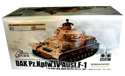 Танк радиоуправляемый &quot;DAK Pz.Kpfw.IV Ausf.F1 1:16&quot; с дымом и стрельбой [3858-1] Танк радиоуправляемый "DAK Pz.Kpfw.IV Ausf.F1" с дымом и стрельбой