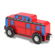 Деревянная игрушка 'Красный служебный вагон', для деревянных железных дорог, Melissa&Doug [1473]