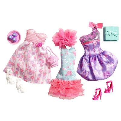 Одежда, обувь и аксессуары для Барби &#039;День рождения&#039;, из серии &#039;Мода&#039;, Barbie [X7854] Одежда, обувь и аксессуары для Барби 'День рождения', из серии 'Мода', Barbie [X7854]
