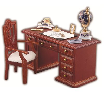 Письменный стол с глобусом, дерево, 1:12, Reutter Porzellan [001.856/0] Письменный стол с глобусом, дерево, 1:12, Reutter Porzellan [001.856/0]