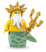 Минифигурка 'Нептун', серия 7 'из мешка', Lego Minifigures [8831-05]
