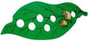 Деревянная занимательная игра 'Гусеница и листок', Benho [YT2043]
