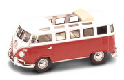 Модель микроавтобуса Volkswagen Microbus 1962, 1:43, красная, серия Премиум в пластмассовой коробке, Yat Ming [43208R]