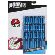 Комплект запасных дротиков БумКо, 40 шт., синие с красной полосой, BoomCo [CFF09]