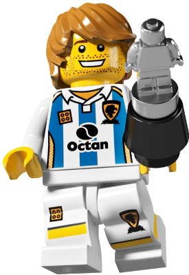 Минифигурка 'Футболист с кубком', серия 4 'из мешка', Lego Minifigures [8804-11] Минифигурка 'Футболист с кубком', серия 4 'из мешка', Lego Minifigures [8804-11]