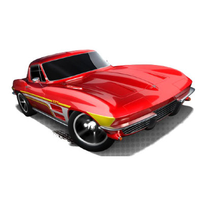 Коллекционная модель автомобиля Corvette Sting Ray 1964 - HW Showroom 2013, красная, Hot Wheels, Mattel [X1819] Коллекционная модель автомобиля Corvette Sting Ray 1964 - HW Showroom 2013, красная, Hot Wheels, Mattel [X1819]