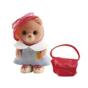 Игровой набор 'Малышка-медведица с сумочкой', в подарочном пластмассовом сундучке, Sylvanian Families [3350-01]