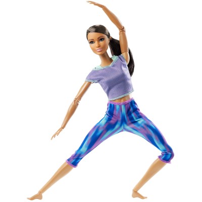 Шарнирная кукла Barbie &#039;Йога&#039;, из серии &#039;Безграничные движения&#039; (Made-to-Move), Mattel [GXF06] Шарнирная кукла Barbie 'Йога', из серии 'Безграничные движения' (Made-to-Move), Mattel [GXF06]