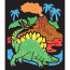 Набор бархатных раскрасок 'Динозавры' с блокнотом, On the Go - Magic Velvet, Melissa&Doug [5396] - 5396-1.jpg