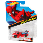 Коллекционная модель автомобиля Spider-Man, из серии Marvel, Hot Wheels, Mattel [BDM72]