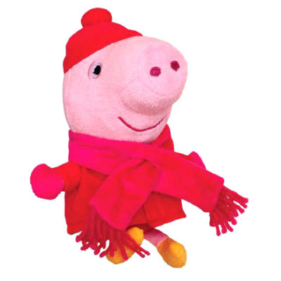 Мягкая игрушка &#039;Свинка Пеппа - зимняя&#039;, 16 см, Peppa Pig, Росмэн [25089] Мягкая игрушка 'Свинка Пеппа - зимняя', 16 см, Peppa Pig, Росмэн [25089]