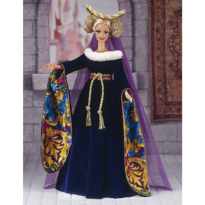 Кукла Барби &#039;Средневековая Леди&#039; (Medieval Lady Barbie) из серии &#039;Великие Эры&#039;, коллекционная Mattel [12791] Кукла Барби 'Средневековая Леди' (Medieval Lady Barbie) из серии 'Великие Эры', коллекционная Mattel [12791]