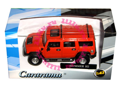 Модель автомобиля Hummer H2 1:43, красная, Cararama [433ND-3] Модель автомобиля Hummer H2 1:43, красная, Cararama [433ND-3]
