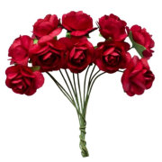 Букет 'Розы красные', 10 шт., 1:4-1:6, ScrapBerry's [SCB501101]