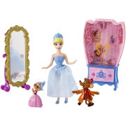 Игровой набор с мини-куклой 'Золушка - сцена из сказки', 9 см, из серии 'Принцессы Диснея', Mattel [CJP37]
