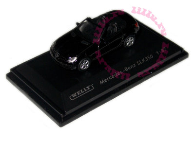 Модель автомобиля Mercedes-Benz SLK350 1:87, черная, Welly [73104SW] Модель автомобиля Mercedes-Benz SLK350 1:87, черная, Welly [73104SW]