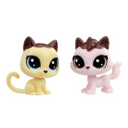 Набор 'Специальная коллекция - клубничная кошка и ванильный кот', Series 2, Littlest Pet Shop [E1073]