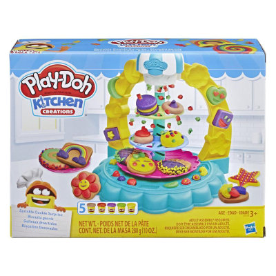 Набор для детского творчества с пластилином &#039;Печенье с сюрпризом&#039; (Sprinkle Cookie Surprise), из серии &#039;Kitchen Creations&#039;, Play-Doh/Hasbro [E5109] Набор для детского творчества с пластилином 'Печенье с сюрпризом' (Sprinkle Cookie Surprise), из серии 'Kitchen Creations', Play-Doh/Hasbro [E5109]