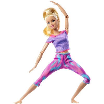 Шарнирная кукла Barbie &#039;Йога&#039;, из серии &#039;Безграничные движения&#039; (Made-to-Move), Mattel [GXF04] Шарнирная кукла Barbie 'Йога', из серии 'Безграничные движения' (Made-to-Move), Mattel [GXF04]