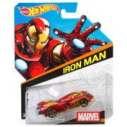 Коллекционная модель автомобиля Iron Man, из серии Marvel, Hot Wheels, Mattel [BDM74]