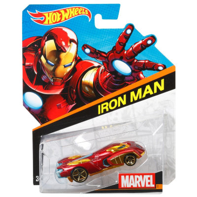 Коллекционная модель автомобиля Iron Man, из серии Marvel, Hot Wheels, Mattel [BDM74] Коллекционная модель автомобиля Iron Man, из серии Marvel, Hot Wheels, Mattel [BDM74]