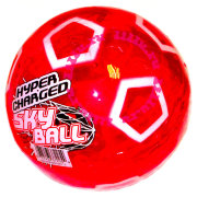 Мяч 'Футбол', красный, 12 см, Hyper Charged SkyBall, Maui Toys [37225r]