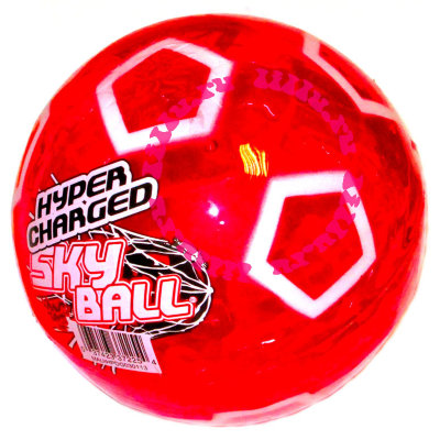 Мяч &#039;Футбол&#039;, красный, 12 см, Hyper Charged SkyBall, Maui Toys [37225r] Мяч 'Футбол', красный, 12 см, Hyper Charged SkyBall, Maui Toys [37225r]