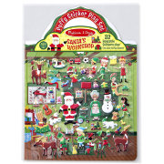 Набор с объемными стикерами 'Мастерская Санты' (Santa's Workshop), 52 наклейки, Melissa&Doug [8585]
