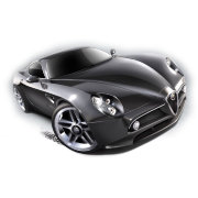 Коллекционная модель автомобиля Alfa Romeo 8C Completizione - HW City 2014, черная, Hot Wheels, Mattel [BFC50]