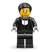 Минифигурка 'Официант', серия 9 'из мешка', Lego Minifigures [71000-01]