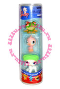 Зверюшки из серии 'Трио' - Лягушка, Птичка и белая Кошка, Littlest Pet Shop [52366]