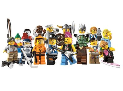 Минифигурки 'из мешка' - комплект из 16 штук, серия 4, Lego Minifigures [8804set] Минифигурки 'из мешка' - комплект из 16 штук, серия 4, Lego Minifigures [8804set]